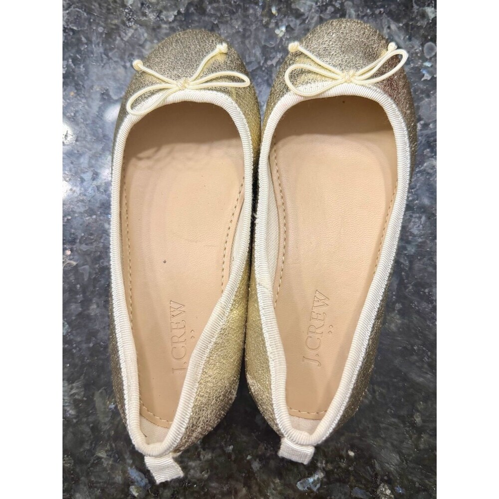 J.Crew Toddler Girls Gold Ballet Flats – Size 11 Kidcore QuietLuxury Fairycore